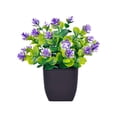 thumbnail image 1 of SIYTUAU Plastic Small Bonsai Artificial Pottery Simulation Green Plant For Home Desktop 6.5X7 Cm Pot Height 17Cm, 1 of 6