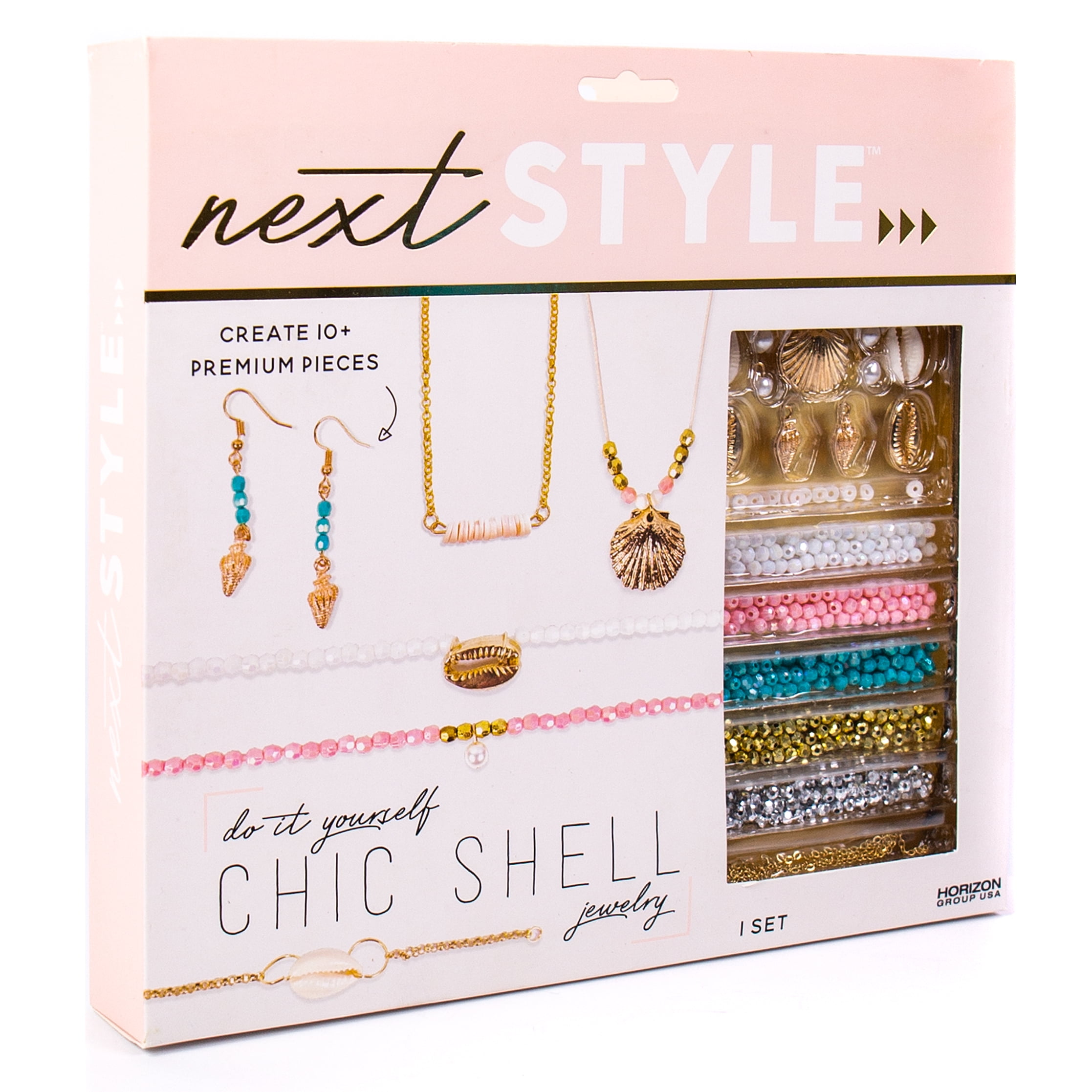 Next Style D.I.Y. Stone & Gem Jewelry Kit, Create 10 Metal Jewelry