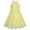 Yellow, variant on Girls Dress Turquoise Butterfly Embroidered Halter Dress Party 5