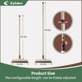 thumbnail image 6 of Eyliden Carpet Broom, Angle Carpet Brush with 48" Long Handle, Stiff Bristle Floor Carpet Brush Sweeper for Pet Hair, Patio Garage Deck Concrete Wood Stone Carpet Cleaning Rake Push Broom, 6 of 7