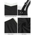 thumbnail image 5 of SHOWMALL Women Plus Cami Pajama Set Sleepwear Black 4X Lace Trim Short 2 Pieces PJ Set Soft Loungewear, 5 of 7