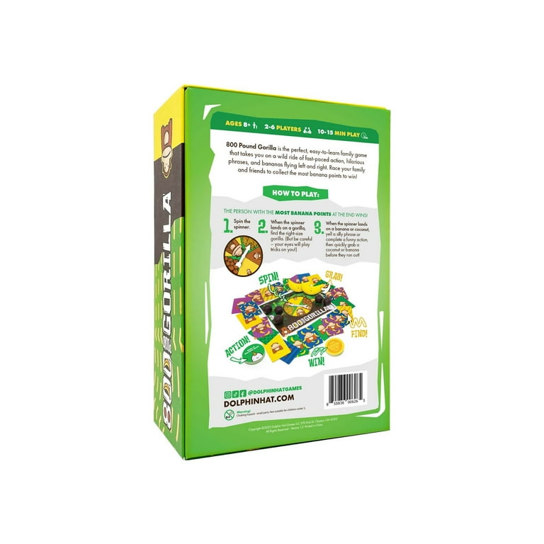 800 Pound Gorilla Card Game - Fun Family Game for Ages 8+, 2-6