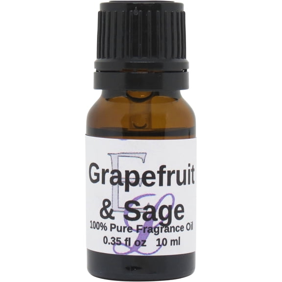 Grapefruit And Sage Fragrance Oil by Eclectic Lady, 10 ml, Premium Grade Fragrance Oil