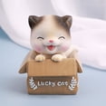 thumbnail image 4 of Figurita decorativa para coche, adorno con cabeza móvil de gato bonito, juguete de regalo Interior para niños, 4 of 4