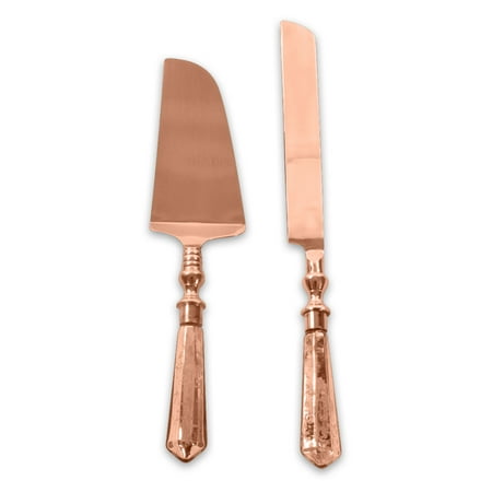 Koyal Wholesale Copper  Wedding  Cake  Knife and Server  Set  