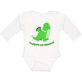 thumbnail image 3 of Inktastic Daddy's Lil' Dragon Cute Green Dragon Boys or Girls Long Sleeve Baby Bodysuit, 3 of 5