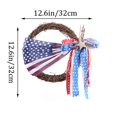 thumbnail image 2 of Patriotic Wreath for Front Door - 4th of July Independence Day Wreaths Bows Flag Decor for Memorial Day Decorations, 2 of 8