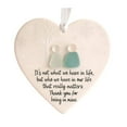 thumbnail image 2 of Heart-Shaped Sea Glass Friendship Decor,2025 Christmas Ornaments Heart Seaglass Tree Hanging Keepsake Pendant,2D Xmas Graduation Birthday Gift for Women Men Friends,1PCS, 2 of 9