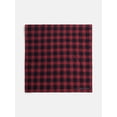 thumbnail image 3 of Holiday Time Woven Buffalo Plaid Bandana, One Size, Red/Black,Cotton, 3 of 4