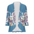 thumbnail image 4 of Pisexur Womens Jacket Open Front Cardigans Plus Size Jackets Coats Fall Jackets Women's Non Positioning Printed Fashionable Loose Lace Cardigan Top, 4 of 4