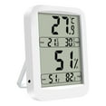 thumbnail image 1 of MasteelfCA Indoor Hygrothermograph High Precision Room Digital Hygrometer Electric LED Display Thermometer without Battery White, 1 of 7