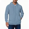 thumbnail image 2 of DDAPJ pyju Zip Up Hoodies for Men Dialysis Sweatshirts with Arm Zipper Full-Zip Hemodialysis Sweatshirt Jacket with Pockets Sky Blue XXL, 2 of 4