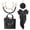 Black, variant on NCY 4PCS Tote Bag Decor Kit, Decorative Bow & Pom Pom Accessories, Compatible with YETI Camino 20/35/50 Carryall, Bogg Beach Tote Bags