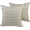 Multicolor, variant on Klear Vu Liza Coastal Linen Decorative Throw Pillow, 18" x 18", Set of 2, 18 x 18, Farmhouse Blue Check with Cottage Ruffles 2 Count
