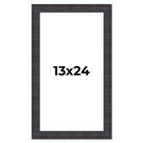 13x24 Frame Brown Rustic Solid Wood Picture Frame 1.5 Inches Wide | Interior Frame Depth 0.5 Inches