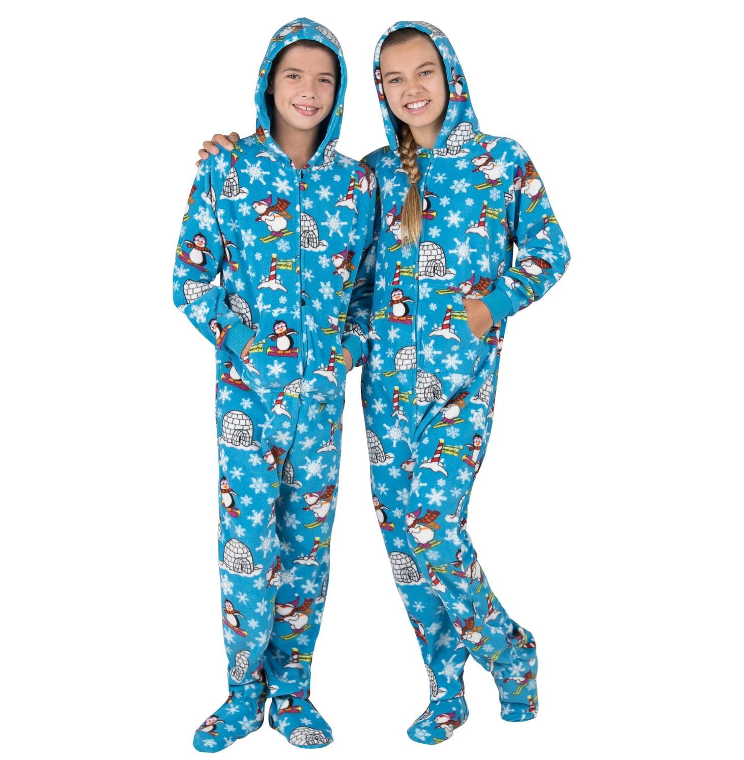 Footed Pajamas Unisex Men Girls Family Matching Hoodie Onesies One Piece Boys Women Pjs and Pets Sweaters