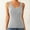 Gray, variant on Women's Breathable Round Neck Sleeveless Comfortable Casual Loose Fit Tank Top For Summer Layering