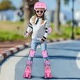 thumbnail image 2 of VEZLOPUS Patins à Roulettes, Patins à Roulettes Roses Ajustables avec Roues Lumineuses pour Filles, Ados, Femmes Débutantes et Avancées / avec Équipements de Protection et Voiture, 2 of 6
