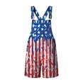 thumbnail image 4 of XAOFW Unisex Independence Day USA Denim Rompers Patriotic Stars And Striped Suspenders Shorts 250th Anniversary Celebration Jumpsuits Fashionable One-Pieces 6-7 Years, 4 of 5