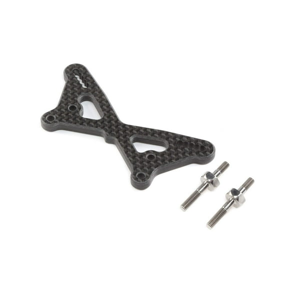 Team Losi Racing Carbon Front Tower W/Ti Standoffs 22 5.0 Tlr334054 Electric Car/Truck Option Parts