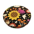 thumbnail image 6 of Uemuo Sunflowers Mushrooms Pattern Round Bar Stool Seat Covers Washable Stool Cushion Slipcover Elastic Bar Chair Covers-13 inch, 6 of 7