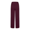 thumbnail image 6 of ABATAB Palazzo Pants for Women Casual High Waisted Wide Leg Yoga Pants Bowtie Baggy Trendy Trousers with Pockets, 6 of 6