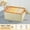 Beige-BGM, variant on Foldable Clothes Storage Box, Breathable Fabric Storage Bin for Closet, Under Bed, Organize Blankets and Pillows