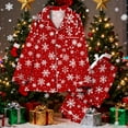 thumbnail image 2 of Christmas Santa Pajama Set for Women,Womens Button Up Lapel Neck Long Sleeve Sleepwear Xmas Graphic Pjs 2 Piece Pants Nightwear Pajama Suits, 2 of 7