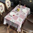 thumbnail image 6 of Pioneer Flower Floral Print Pattern Rectangle Tablecloth 60"x120",Waterproof Polyester Rectangle Table Cloth, Wipeable Spillproof Polyester Tablecloth for Dining, Camping, Indoor and Outdoor, 6 of 6