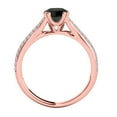 thumbnail image 4 of Aonejewelry 1.25 Ct. Ttw Brilliant Black Diamond Engagement Ring In 14K Rose Gold, 4 of 4