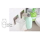 thumbnail image 3 of Kearding Soporte de pared adhesivo para botella de champú, soporte de plástico para baño, ganchos para estante de jabón líquido sin perforaciones Juegos de accesorios de baño azul Kearding JJ24480-03, 3 of 6