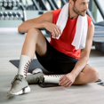 thumbnail image 6 of Men's White Baseball Novelty Athletic Socks Women's Digital Printing Funky Patterned Crew Socks, 6 of 7