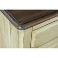 thumbnail image 6 of Sunset Trading Shades of Sand Wood Dresser with Shutter Mirror in Cream/Walnut, 6 of 10