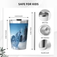thumbnail image 4 of PAYOHTO Wolf Howling Ssnowy Mountain Insulated Stainless Steel Tumbler 12 oz Thermos Come with Straw Kids Leak-Proof Travel Mug Cup, 4 of 7