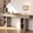 Natural 1.6m, variant on OMCMUU Contemporary Console Table with Charging Station, 2 Adjustable Shelves, Particleboard MDF, Natural,1.8M