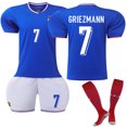 thumbnail image 1 of 2024 France Home Soccer Kids Shirt No. 7 Griezmann Adult XL, 1 of 2