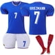 thumbnail image 1 of 2024 France Home Soccer Kids Shirt No. 7 Griezmann Adult XL, 1 of 2