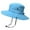Blue, variant on Lilgiuy Adult Women Solid Sunshade Hat Fisherman's Hat Basin Hat Outdoor Bucket Hat