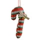 thumbnail image 1 of Adornos navideños de tela con lazo, campanas y bastones de caramelo - Decoración para árbol, guirnaldas y hogar, 1 of 5