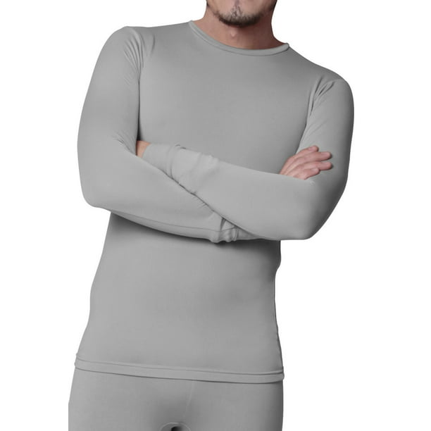 CAMISETA térmica Afelpada cuello redondo manga larga para Hombre