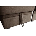 thumbnail image 5 of Zechuan Sectional Sofa with Storage Chaise - L-Shape Convertible Sofa Bed with Pull Out Sofa Bed - Modern Sleeper Sofa Couch for Living Room - Brown, 5 of 7