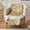 Frosted Tips Brown, variant on Fluffy Soft Shaggy Faux Fur Area Rug Plush Cloud Shape Carpet Cozy Bedroom Living Room Decor 2x3 Feet White