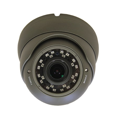 101AV Security Dome Camera 1080P True Full-HD 4 IN 1(TVI, AHD, CVI, CVBS) 2.8-12mm Variable Focus Lens SONY 2.4Megapixel STARVIS Image Sensor IR In/Outdoor WDR OSD Camera (Charcoal)
