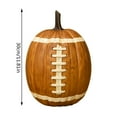 thumbnail image 4 of 11.81inch Football Pumpkin Resin Desktop Ornament – Halloween Themed Home Decoration for Living Rooms, Parties & Desks(1PC), 4 of 8