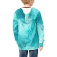 thumbnail image 4 of DISNIMO Marble Hoodie with Zipper for Girls Hoodies Size 6-7 Zip Up Hoodie Sweatshirt Girls Sweatshirts Hoodies Kids Hoodie Jacket Boys Hoodie Coat Childrens Hooded Jackets Clothes Girl Blue, 4 of 7