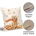 thumbnail image 3 of ABSOP Golden Retriever Dog Throw Pillow Covers Set of 2 Autumn Maple Leaves Pillowcase Cute Pet Thanksgiving Decorative Pillow Protector for Home Sofa Couch Party Livingroom, 3 of 7