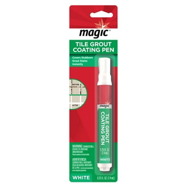 Magic Tile Grout Coating Pen, White, .25 Fl Oz