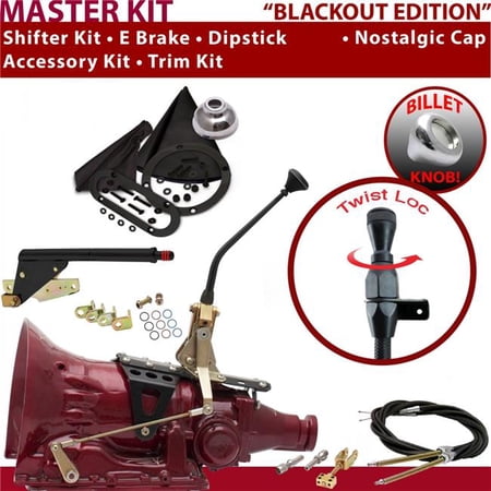 American Shifter PG Shifter Kit Black 10 in. E Brake Cable Trim Kit Dipstick for F0090