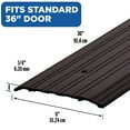 thumbnail image 3 of M-D Building Products 69816 6 in. x 1/4 in. x 36 in. Bronze Aluminum Commercial Flat-Profile Threshold, 3 of 9