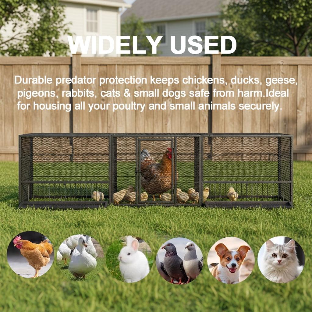83"Thickened Chicken Coop Durable Pigeon Cage Outdoor Use Comfortable Poultry Cage For Home Breeding Easy-to-Install Design With Strong Load-Bearing Chicken Duck Goose Breeding